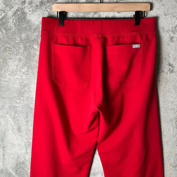 Figs Livingston Basic Scrub Pants Size Medium Tall Red Nurse - Picture 8 of 9